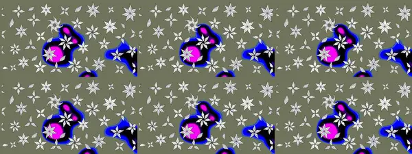 Küçük çiçekte güzel bir çiçek deseni var. Çiçekli çiçek deseni, suluboya. Raster deseni.