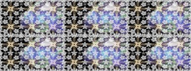 Kusursuz. Küçük renkli çiçekler. Çiçekli bahar çiçekleri. Küçük çiçekte güzel bir desen. Motley illüstrasyonu. Moda baskıları için zarif bir şablon.