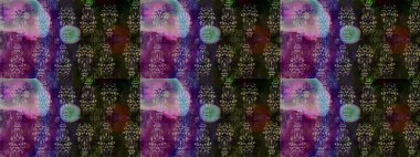 Çiçek deseni. Gri renkli çiçek çizimi. Şatafatlı bahar bahçesi dokusu. Gri renkli çiçekler. Raster illüstrasyonu.