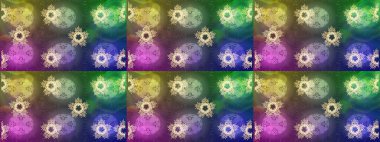 Yeşil, nötr ve mor ikon silueti. Kar tanesi kışı yeşil, nötr ve mor renklerde izole edilir. Yeni yıl tabelası. Kutlamanın sembolü. Noel tasarımı için. Raster illüstrasyonu.