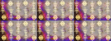 Soyut mandala veya kaprisli kar tanesi içini kaplamak sanat çizmek. Renkli arka plan üzerinde izole sevimli kar taneleri. Raster illüstrasyon.