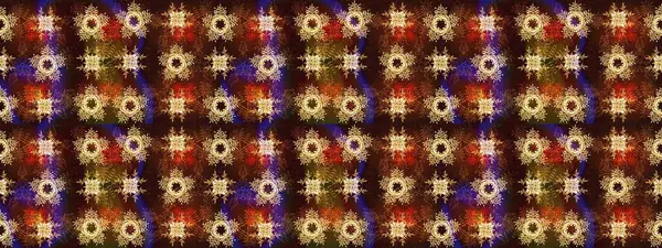 Raster illüstrasyonu. Bokeh kahverengisi, sarısı ve kar taneleri olan dekoratif Noel arkaplanı.