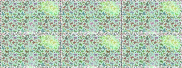 Tekstil ve kumaş için komik kelebek deseni. Moda tarzı. Kızlar, erkekler, elbiseler, duvar kağıtları için soyut, dikişsiz kelebek deseni. Kelebek, kanat, neon renkli yaratıcı raster arkaplan.