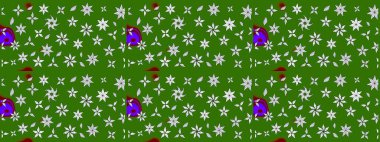 Çiçekli çiçek deseni, suluboya. Yeşil renkli çiçekler. Renkli Bahar temalı eskiz kalıbı. Düz Çiçek Elementleri Tasarım Raster illüstrasyonu.