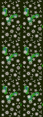 Küçük çiçekte güzel bir desen. Çiçekli bahar çiçekleri. Motley illüstrasyonu. Küçük renkli çiçekler. Moda baskıları için zarif bir şablon.