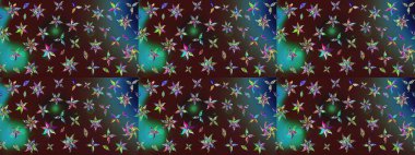 Kahverengi renkli çiçekler. Küçük çiçekte sevimli çiçek deseni var..