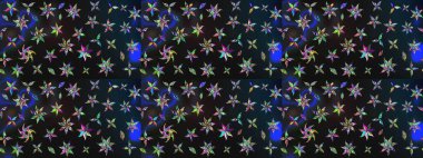 Küçük bir çiçekte eskiz deseni. Güzel kumaş deseni. Hoş bir çiçek geçmişi var. Raster illüstrasyonu.