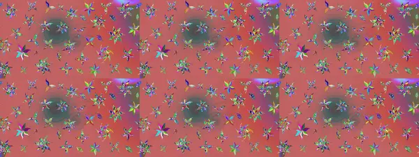 Küçük çiçekteki sevimli çiçek deseni. Pembe renkte çiçekler.