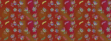 Raster illüstrasyonu. Kar taneli desen. Raster Noel soyut renkli arkaplan ve düşen kar tanesi..