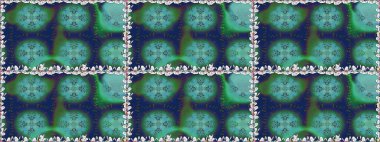 Çiçek mavisi, pürüzsüz desen. Raster çiçek izi. Klasik taslak çizimi.