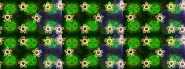 Noel için tatil tasarımı, yeni yıl moda baskıları. Raster illüstrasyonu. Güzel tasarım. Kar tanelerinin soyut arkaplanlı Noel arkaplanı. Yeşil, mavi ve gri kar taneleri.