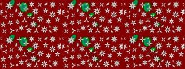 Düz Çiçek Elementleri Tasarımı. Raster Şirin kumaş deseni. Renkli Bahar Teması eskiz kalıbı. Eskiz klasiği.