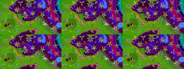 Raster deseni. Çiçekli çiçek deseni, suluboya. Süslü kumaş deseni.