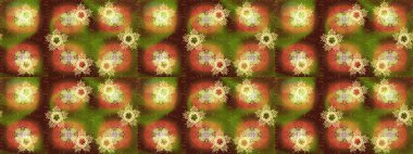 Raster kar taneleri arka plan. Kar tanesi renkli desen. Snowflakes desen. Renk arka plan üzerinde izole soyut kar taneleri ile düz tasarım. Raster illüstrasyon.