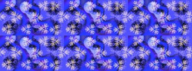 Kar taneleri radyal menekşe, mavi ve nötr renkler. Renkli arka planda güzel kar taneleri. Raster illüstrasyonu..