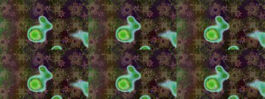 Asya tekstil tarzında. Kahverengi renkli çiçekler. Renkli Bahar Teması eskiz kalıbı. Çiçek desenli çizim. Raster illüstrasyonu. Düz Çiçek Elementleri Tasarımı.