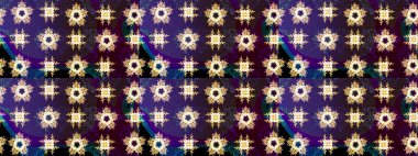 Kar tanesi raster deseni. Kahverengi, mor ve mavi renkli kar taneleri. Renkli arka planda izole tatlı kar taneleri. Raster illüstrasyonu.