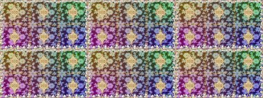 Tarafsız renklerde altın element. Antika altın tekrarlanabilir duvar kağıdı. Damask arkaplanı tekerrür ediyor. Barok tarzında altın çiçek süsü..