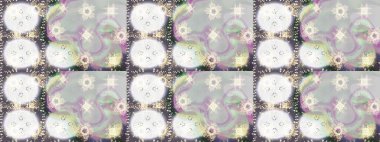 Kar tanesi süsü Raster illüstrasyonu. Tarafsız, gri ve bej renkli kar tanesi süsü. Güzel süs eşyası. Kar taneleri izole edildi.