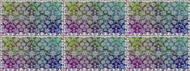 Çizgisiz desen. Şirin çiçekler. Raster Moda kumaş deseni.