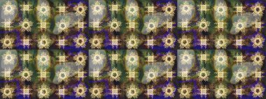 Gri, kahverengi ve yeşil renkli kar tanesi süsü. Kar taneleri izole edildi. Kar tanesi süsü Raster illüstrasyonu. Güzel süs eşyası..