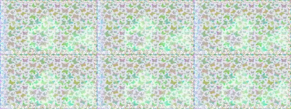 Kusursuz. Raster illüstrasyonu. Sonsuz. Gri arka planda kelebekler. Çizim, karalama, karalama. Kelebeklerle tasarım.