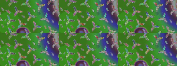 Raster kar taneleri arka planda. Kar taneleri deseni. Soyut kar taneleri arkaplanda izole edilmiş düz dizayn. Kar tanesi rengarenk desen. Raster illüstrasyonu.