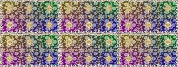 Tarafsız renklerde altın element. Antika altın tekrarlanabilir duvar kağıdı. Damask arkaplanı tekerrür ediyor. Barok tarzında altın çiçek süsü..