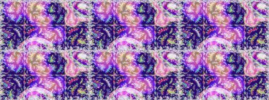 Tarafsız renklerde. Raster illüstrasyonu. Tarafsız renklerde bir papatya deseni.