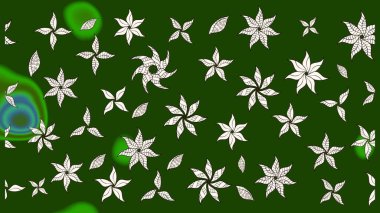 Suluboya, elle çizilmiş. Eskiz arkaplan modeli. Yeşil yapraklı yabani çiçekler. Raster illüstrasyonu.