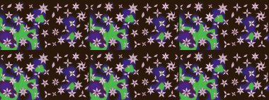 Güzel kumaş deseni. Raster illüstrasyonu. Küçük çiçekteki sevimli çiçek deseni. Güzel karalamalı çiçek deseni çiz..