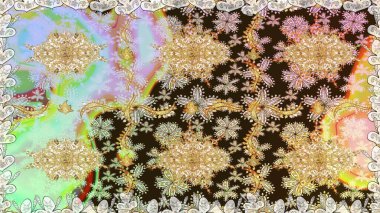 Altın kaplamalı tarafsız zemin. Kusursuz ahşap oyma. Patina. Klasik mobilya tarzı. Oyma. Lüks mobilyalar. Tarafsız renklerde altın elementlerle desen. Küçük alan derinliği.