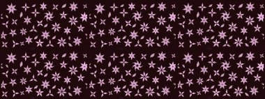 Kahverengi renklerde. Çiçekli güzel suluboya desen. Raster illüstrasyonu.