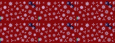 Küçük çiçekte güzel bir çiçek deseni var. Raster deseni. Çiçekli çiçek deseni, suluboya..