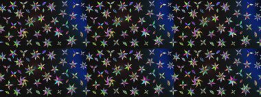 Gri renkler ve parlak çiçekler üzerine soyut çizim deseni. Çiçeksel elementlerle süslenmiş zarif raster dokusu. Küçük çiçekte şirin bir çiçek deseni var..