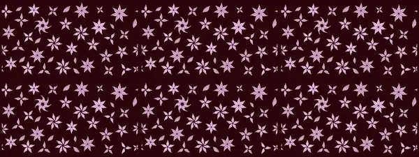 Hediye ambalaj kağıdı, tebrik kartları, posterler ve pankart tasarımı. Raster düz çiçek çizim deseni. Kahverengi renkte çiçekler.