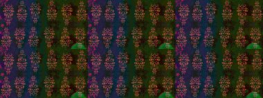 Çiçek duvar kâğıdı. Gri renkli şirin tekstil tarzında. Çiçek arkaplan. Raster illüstrasyonu. Renkli çizim deseni.