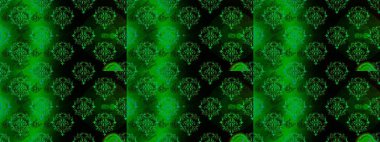 Raster illüstrasyonu. Yumuşak, bahar çiçekleri yeşil, siyah ve mavi renklerde. Raster çiçek desenli ve çiçekli..