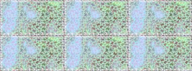 Giysi tasarımı için doğal arka planda geleneksel halk çiçekleri dekoru. Nakış, egzotik kelebeklerle süslenmiş çiçeksiz desenler. Kart, yazdırma, davet için basit şirin desen.