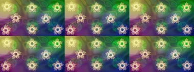 Arabesk ile klasik model. Arabesk ve çiçekli doğu raster desenleri. Geleneksel klasik süs.