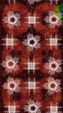 Kar taneleri tasarımı. Son moda kar taneleri ve elementler onun kartlarını gösteriyor. Modern tasarım posteri, kapak, kahverengi, kırmızı ve nötr renkli kart tasarımı. Retro biçim dokusu, şablon kış elementleri.