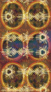 Raster Noel soyut renkli arka plan ve düşen kar tanesi. Noel süslemeleri ve Noel süslemeleri.