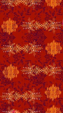 Eskiz geçmişi. Kumaş, tekstil, duvar kağıdı baskısı için. Tomurcukları papatya çiçekleri olan sevimli bir çiçek deseni. Eski usul. Raster illüstrasyonu. Miles Fleur, dandik süs.