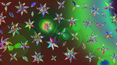 El çizimi. Çiçekler, dallar, bitkiler ve çiçekler. Raster illüstrasyonu. Güzel kumaş deseni.