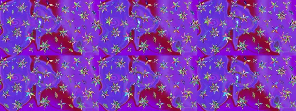 Küçük çiçekte güzel bir çiçek deseni var. Çiçekli çiçek deseni, suluboya. Raster deseni.