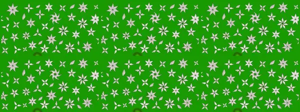 Suluboya çiçekli çiçek deseni. Raster illüstrasyonu. Yeşil renkte güzel tekstil.