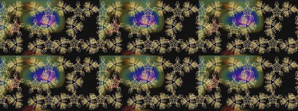 Raster illüstrasyonu. Noel stili. Gri, yeşil ve kahverengi renklerde kar taneleri.