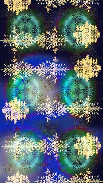 Raster Noel soyut renkli arka plan ve düşen kar tanesi. Kar tanesi arka planı. Raster illüstrasyonu.