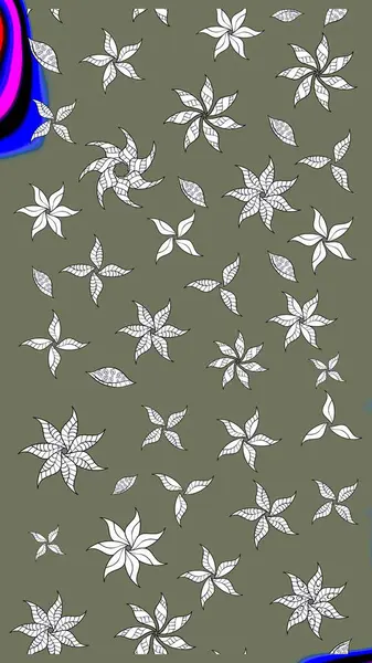 Raster Hip kumaş deseni. Eskiz Vintage Çiçek Deseni.