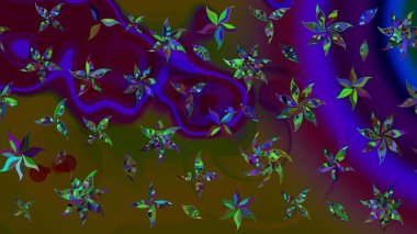 Tekstil veya kitap kapakları, imalat, duvar kağıtları, baskı, hediye paketi ve yapıştırma kitabı için çiçek eskizi geçmişi. Küçük çaplı çiçeklerdeki basit şirin desenler. Raster illüstrasyonu.